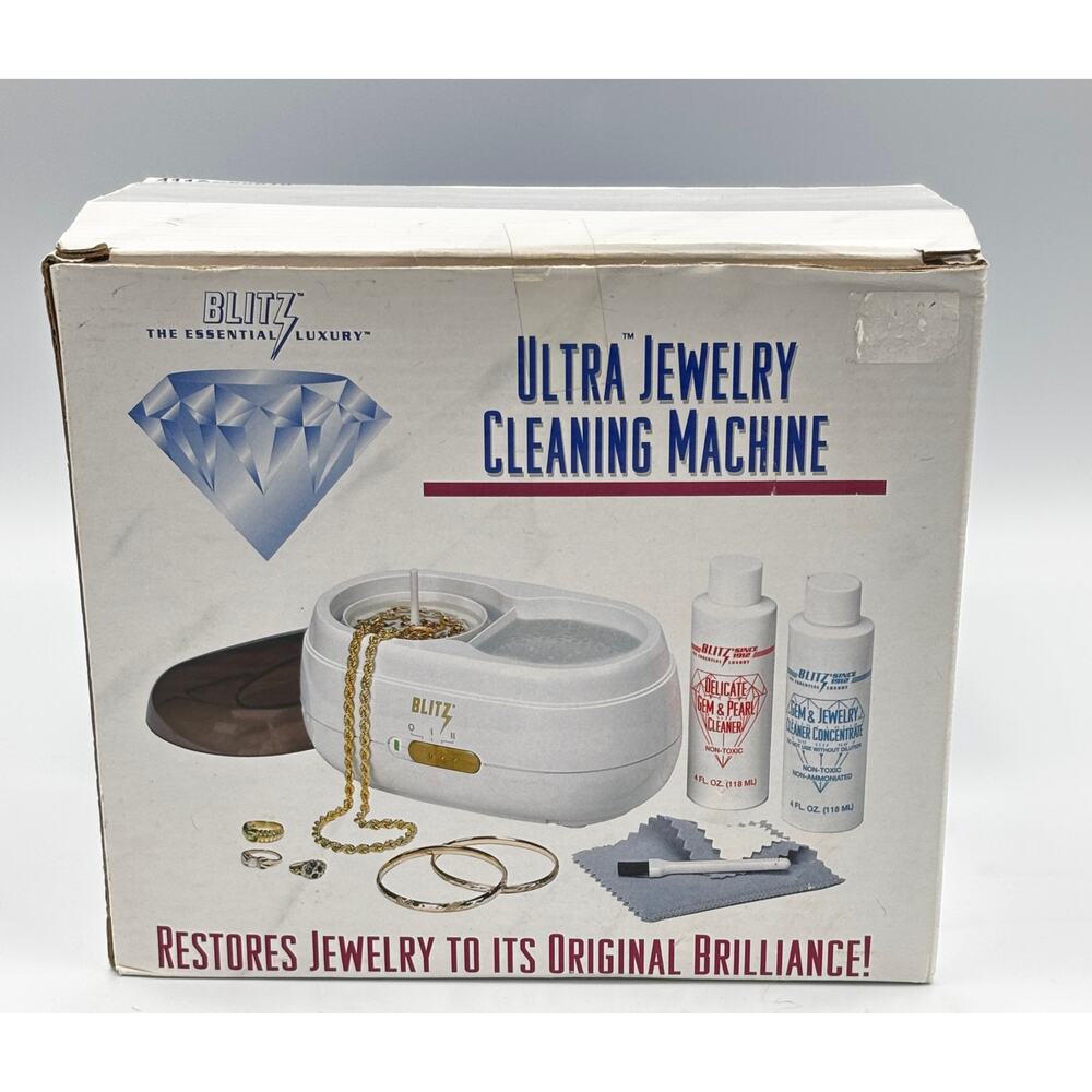 Blitz Ultra Jewelry Cleaning‎ Machine with Delicate Gem and Pearl Cleaner 4oz